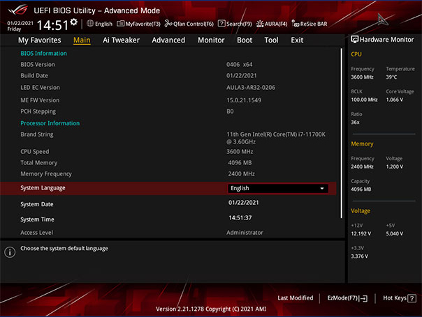 ROG STRIX B560-E GAMING WIFI