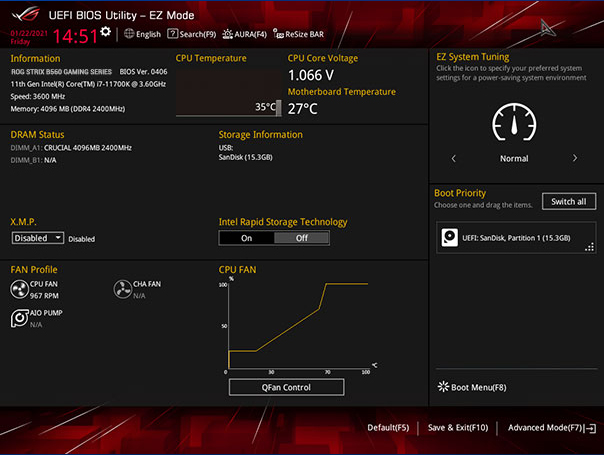 ROG STRIX B560-E GAMING WIFI