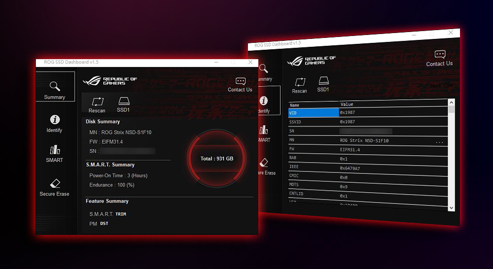 ROG Strix SQ7 Gen4 SSD 1TB
