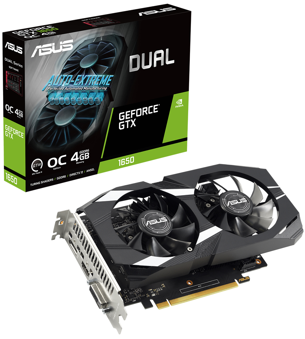 ASUS Dual GeForce GTX 1650 V2 OC Edition 4GB GDDR6