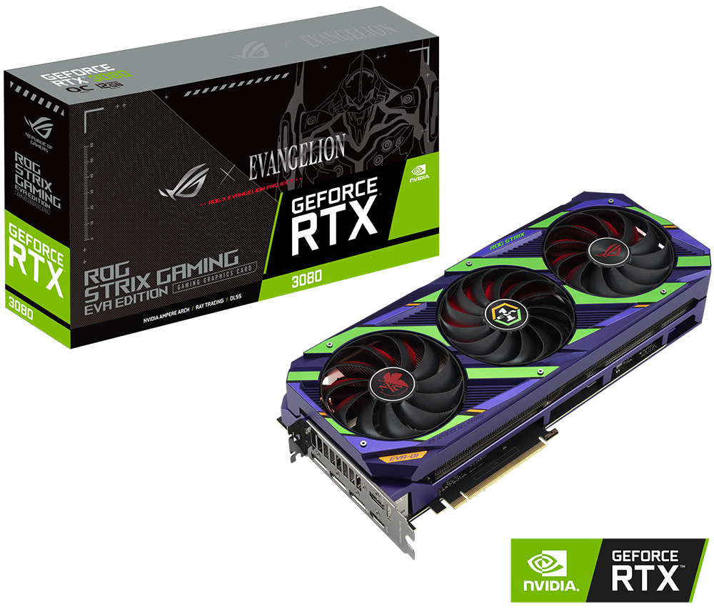 ROG Strix GeForce RTX™ 3080 12GB GDDR6X OC EVA Edition           ROG Strix GeForce RTX™ 3080 12GB GDDR6X OC EVA Edition           