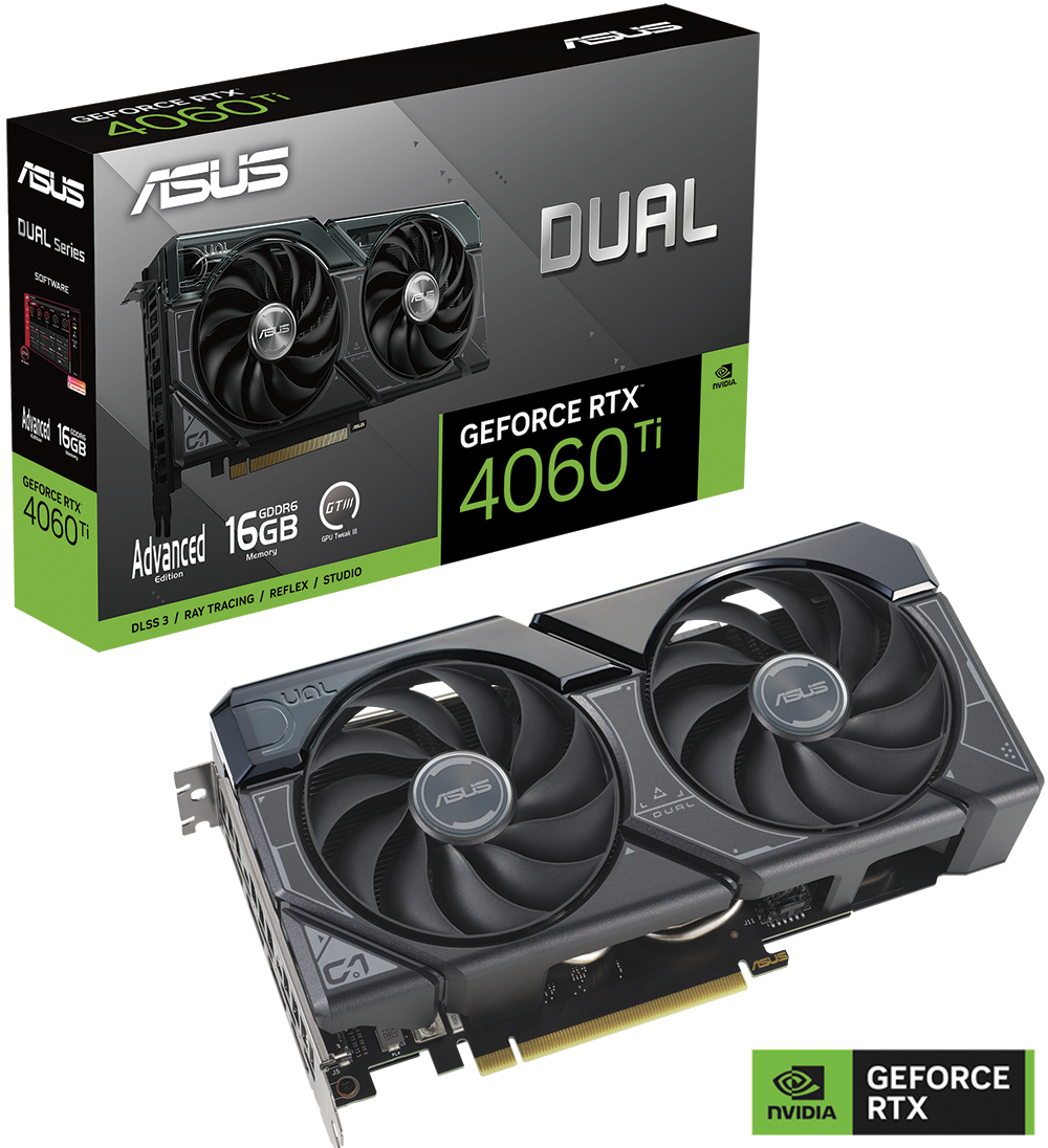 ASUS Dual GeForce RTX™ 4060 Ti Advanced Edition 16GB GDDR6