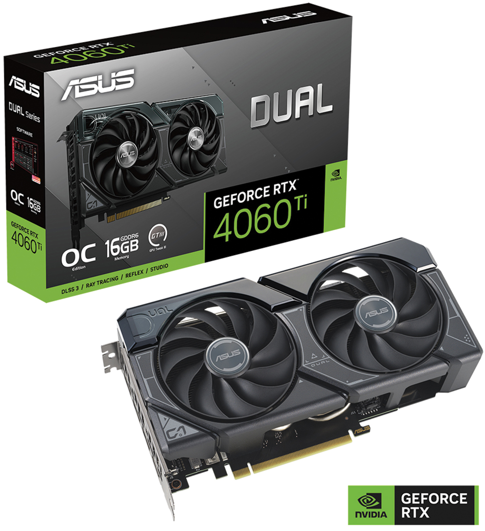 ASUS Dual GeForce RTX™ 4060 Ti OC Edition 16GB GDDR6