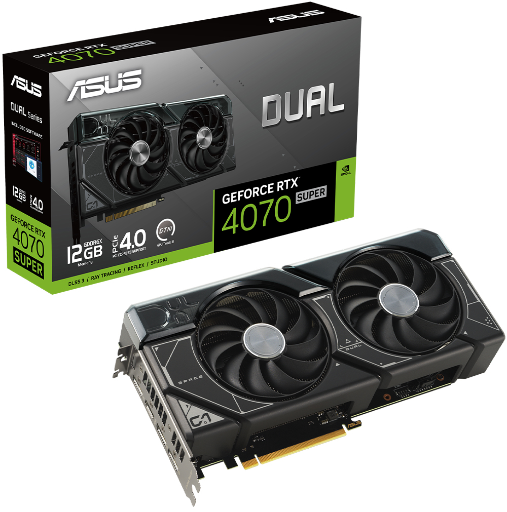 ASUS Dual GeForce RTX™ 4070 SUPER 12GB GDDR6X
