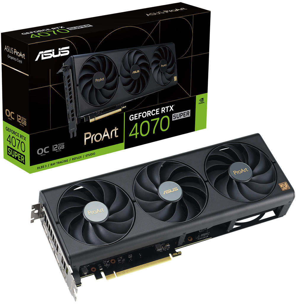 ProArt GeForce RTX™ 4070 SUPER 12GB GDDR6X OC Edition
