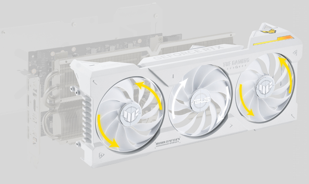 ASUS TUF Gaming GeForce RTX™ 4070 Ti White OC Edition 12GB GDDR6X