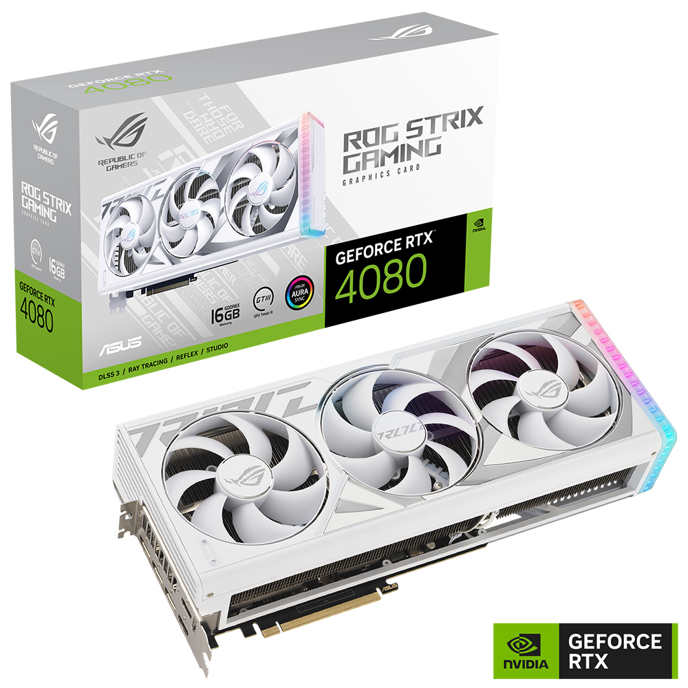 ROG Strix GeForce RTX™ 4080 16GB GDDR6X White Edition