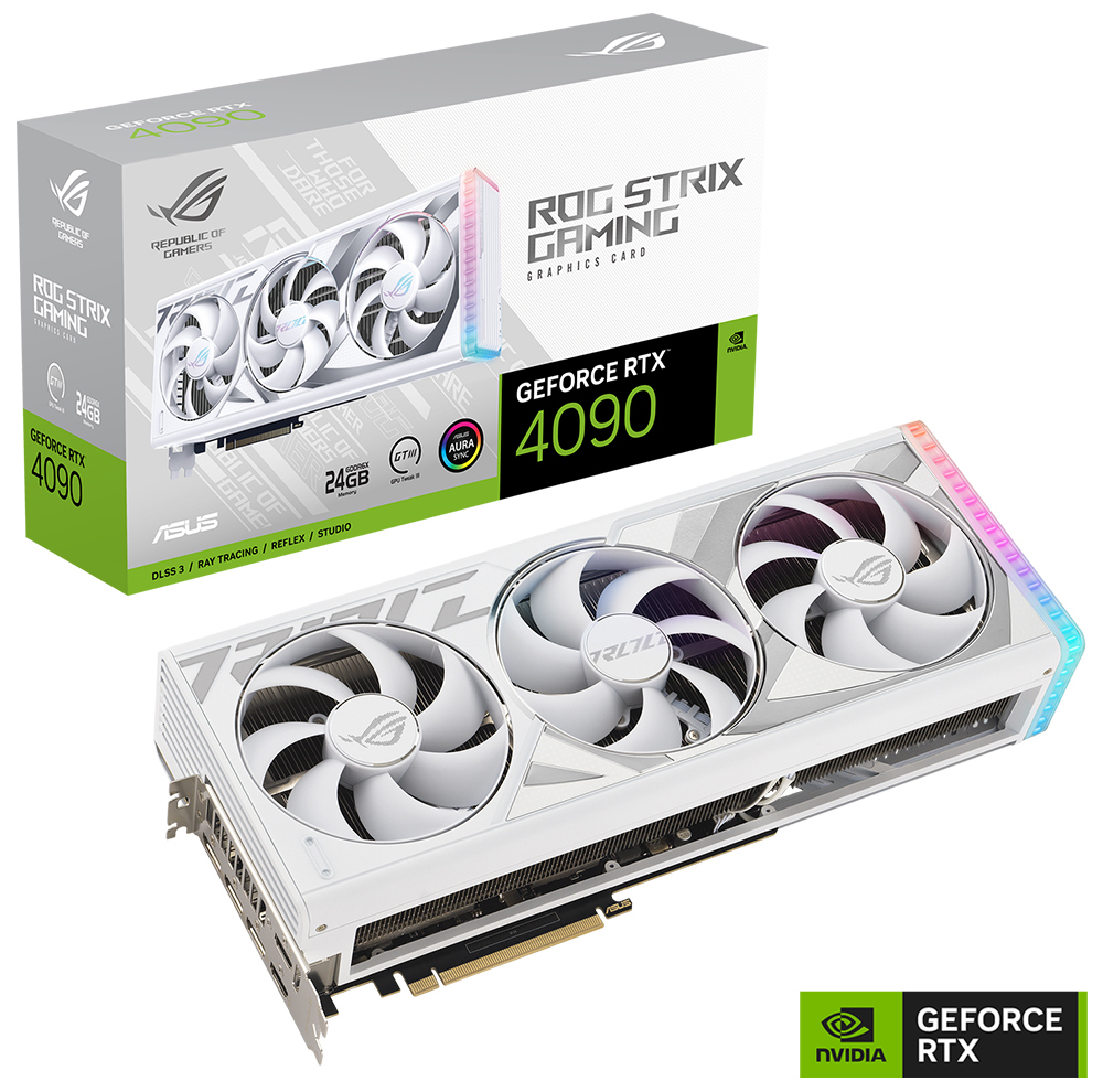 ROG Strix GeForce RTX™ 4090 24GB GDDR6X White Edition